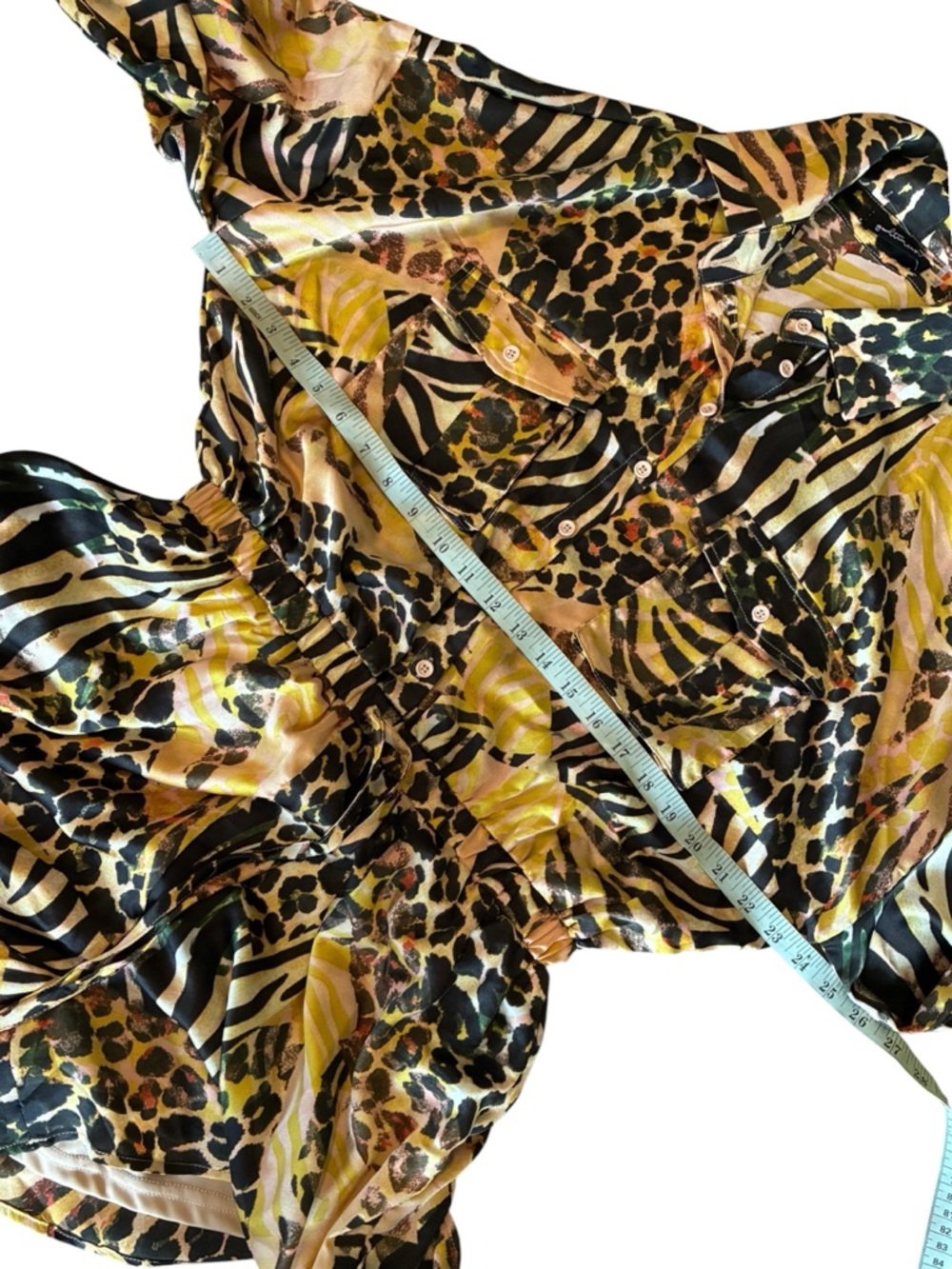 Goodtime U.S.A. mixed animal print long sleeve romper NEW - Picture 11 of 13